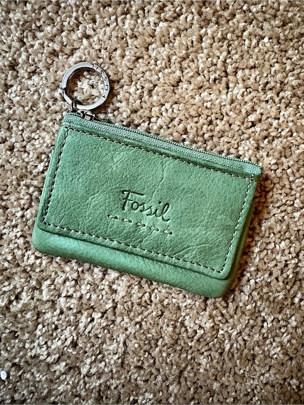 Fossil Leather Card Holder/Coin Purse